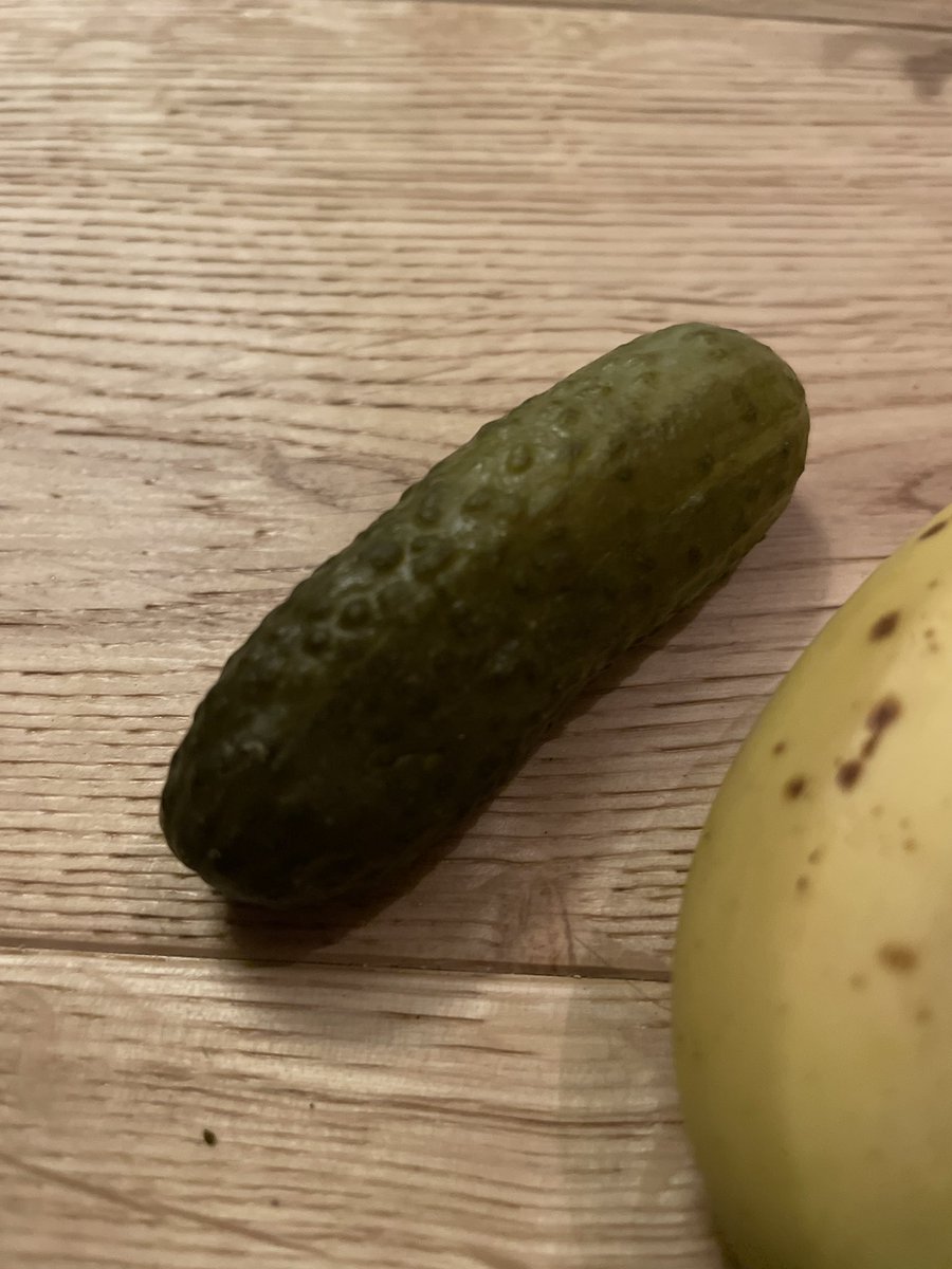 Gherkin and banana on the studio floor. For professional reasons that I’m contractually obliged not to explain.