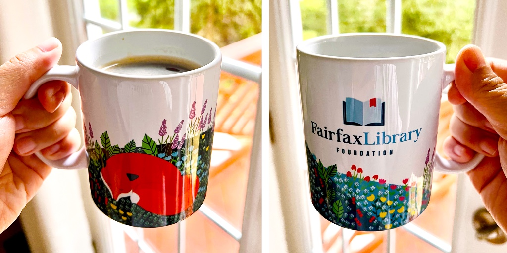 FLFoundation's tweet photo. #nationalcoffeeday! If you liked our fanciful literary tote bags by Small Doses of Wonder, then you’ll love our brand new mugs, a limited number of which will be available for purchase at our Cinema in the Community event this Saturday: https://t.co/ba8mWLAtsR https://t.co/wvMx0PRJLS
