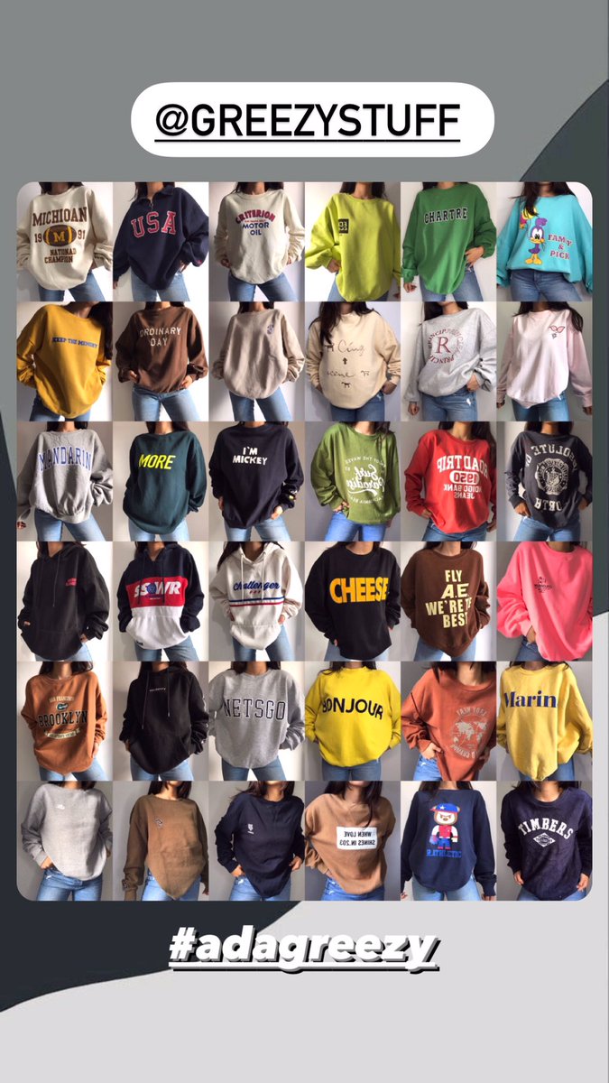 cramelxmatcha's tweet photo. @txtdrpemerintah Halooo kak nitip yaaa aku jual hoodie crewneck murah murah under 100k ada brand juga. bs follow ignya @.greezystuff on instagram✌🏻✌🏻 https://t.co/O5aGTVjaJM