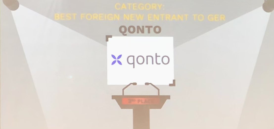 FaSuess's tweet photo. The winners of the best foreign new entrant to Germany category at the #FTGA2021 awards by @FintechGermany in #Stuttgart are:
Place 1 #FQX
Place 2 @SumUp
Place 3 @getqonto https://t.co/AOajrNS3hS