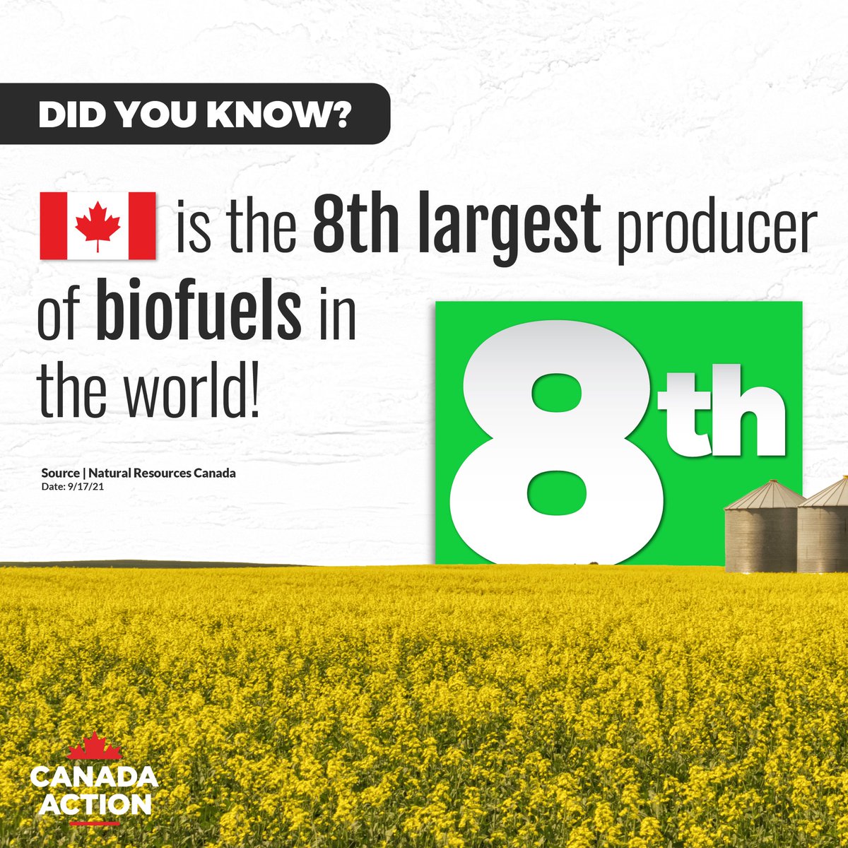 CanadaAction's tweet photo. #DidYouKnowCanada is a global leader in renewables, carbon capture, environmental protection, clean technology collaboration and protecting worker safety. 

#ClimateAction
#ClimateActionCanada
#ClimateActionNow https://t.co/U8Yrq9lXrs