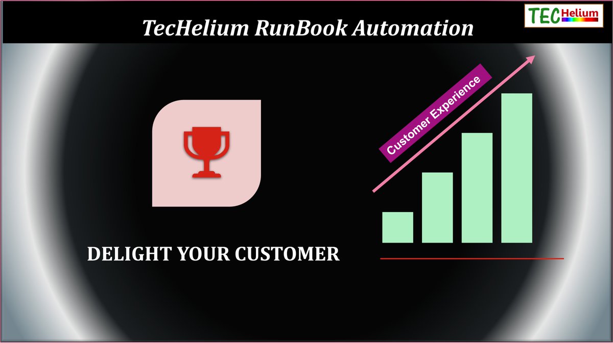 TecHelium #Runbook Automation, 

               Delight your customers !

Dramatically improve customer service 
#runbookautomation, #automation