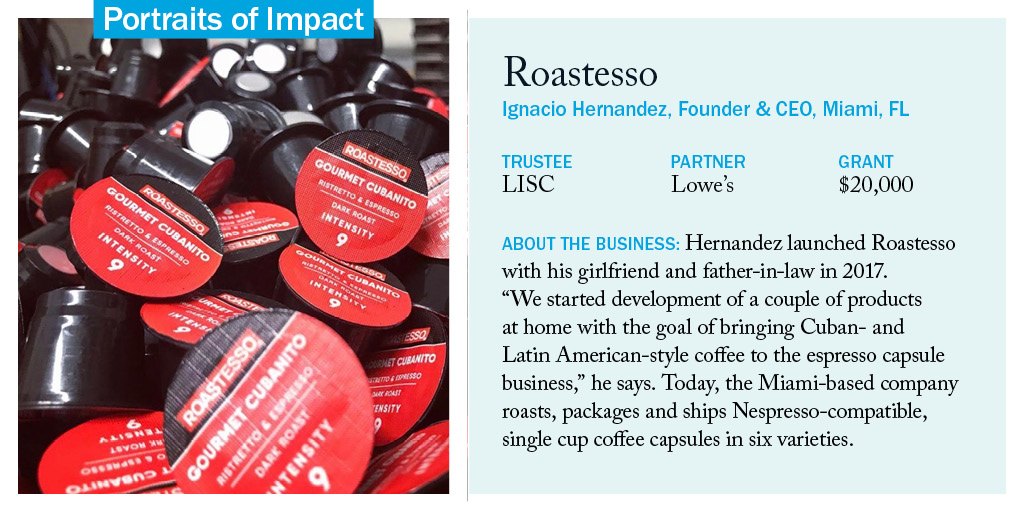 LISC_HQ's tweet photo. As we refill ☕️ for an afternoon pick-me-up, let's raise our mugs to the #smallbiz working hard to keep us caffeinated thru COVID-19! #NationalCoffeeDay Check out how @Roastesso used a LISC-@Lowes grant to bring their Latin American - style coffee directly to customer doors⬇️ https://t.co/rt7RxfW0Ez