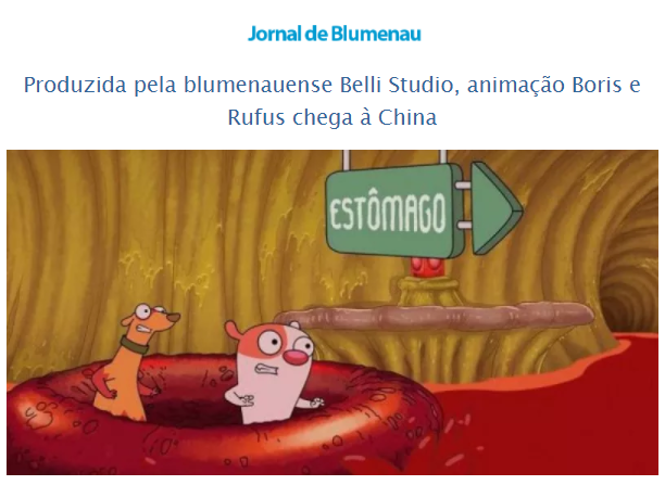 Jornal_Blumenau's tweet photo. Produzida pela blumenauense Belli Studio, animação Boris e Rufus chega à China.

Saiba mais: https://t.co/0rihnofM6a

#animação #BoriseRufus #BelliStudio #Blumenau #santacatarina #China #jornaldeblumenau https://t.co/1M9J57XmGS