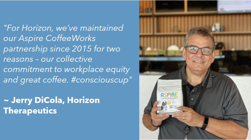 We love hearing why our clients choose to serve Aspire CoffeeWorks coffee to their employees. Thank you <a href="/Horizon/">tABa</a> and Jerry DiCola for the continued support! Every cup counts. #consciouscup