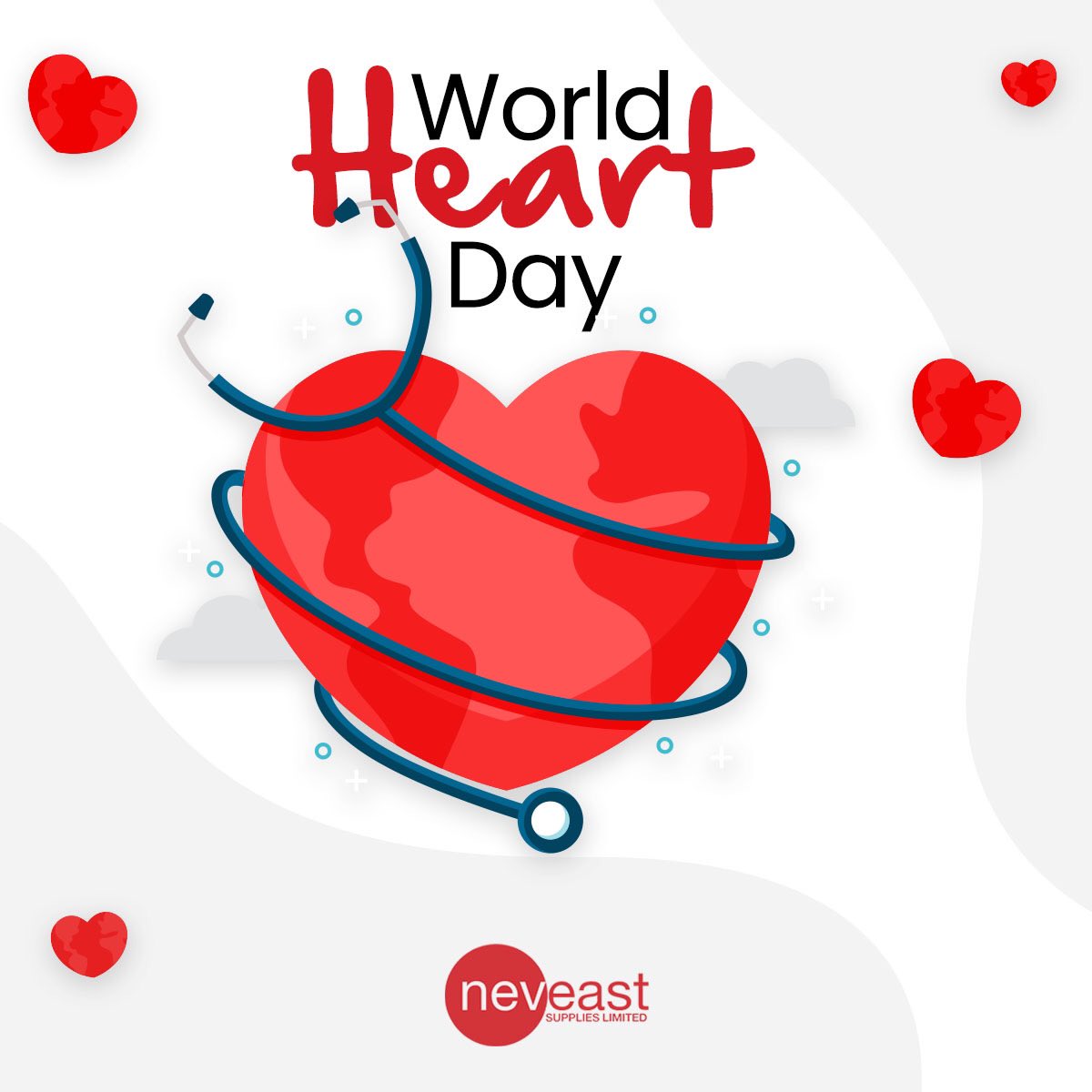 neveast's tweet photo. September 29 marks #WorldHeartDay, aimed at raising awareness around prevention &amp; treatment of cardiovascular disease, heart disease &amp; stroke. 

Here are 4 ways to improve your heart health:
1. Eat healthy
2. Maintain healthy weight
3. Manage your stress 
4. Exercise
#neveast ❤️ https://t.co/JX0XXRw6Nx