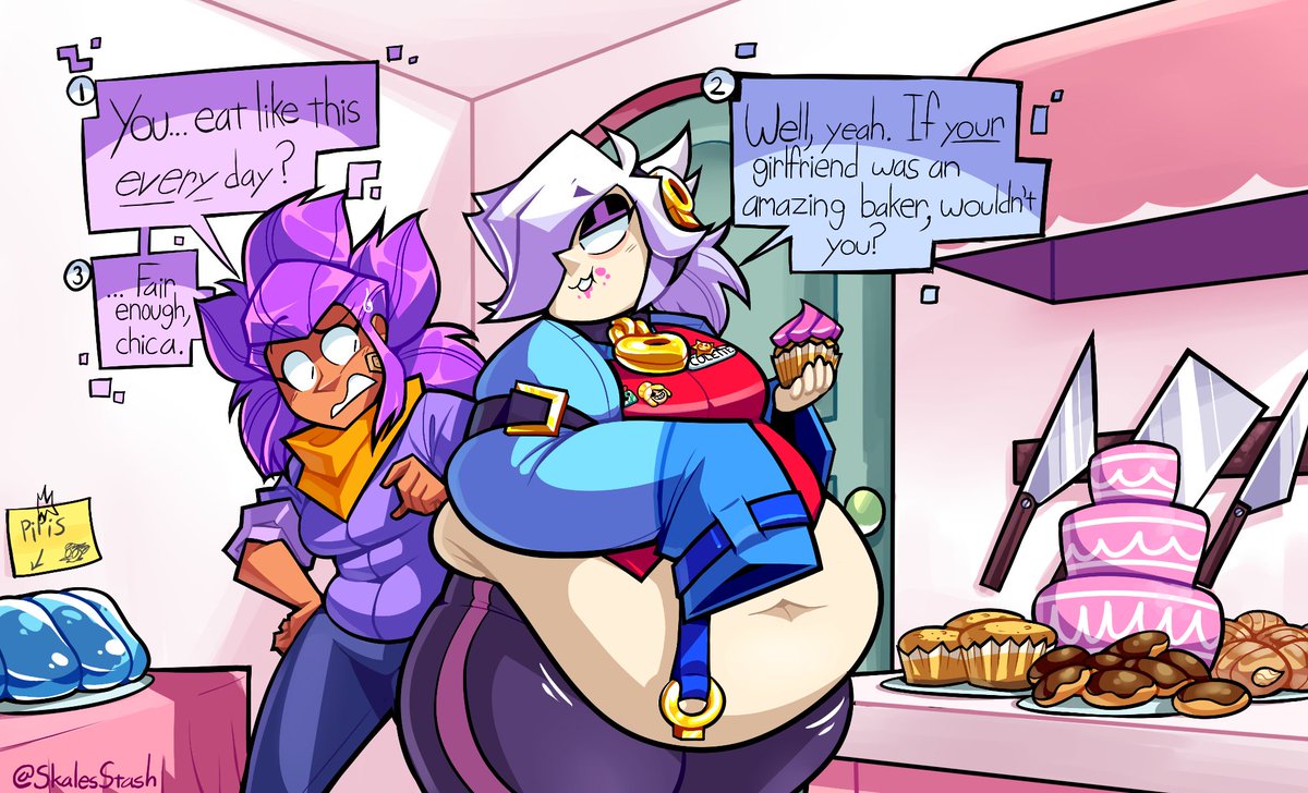 SkalesStash's tweet photo. Shelly pays Piper's home a visit and learns just where all of Colette's extra... "padding" has been coming from. Maybe she'll even get a taste of the baking, herself. https://t.co/MYvCgMvxIS