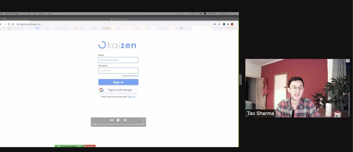 kiyanwang's tweet photo. Really impressed with Kaizen, the team were given problem statement: 'How can we organise and manage a team of developers working on a project'
Their solution combines a Kanban board with Pomodoro and tracks the 'mood' of the team.
#SOCDemoDay #Bootcamp6 #schoolofcode https://t.co/11K8tB6Mt1
