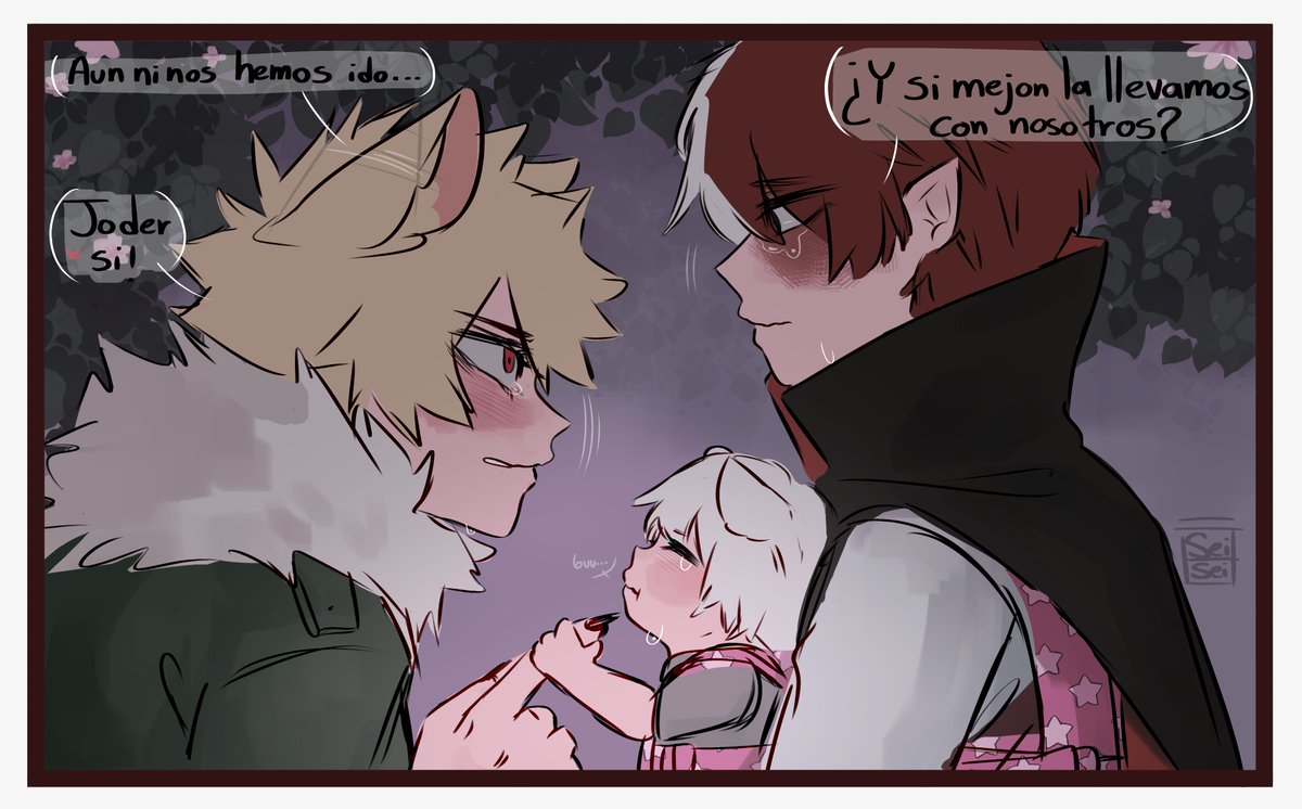 y asi los 3 fueron a hacer encargos juntos❤️
#Todobaku #TDBK 