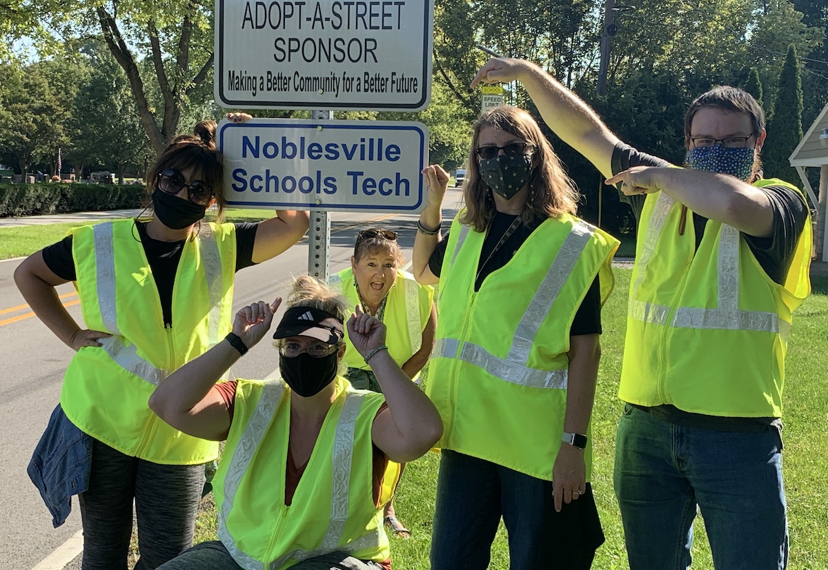 Jenny Miller (@nshelpdesk) on Twitter photo Beautiful weather for a walk and to pick up trash ☀️
The <a href="/NobSchools/">Noblesville Schools</a> Tech Dept has been serving the Adopt-A-Street program since 2017 🚮
Thankful for our team! 😎👇 Beautiful weather for a walk and to pick up trash ☀️
The <a href="/NobSchools/">Noblesville Schools</a> Tech Dept has been serving the Adopt-A-Street program since 2017 🚮
Thankful for our team! 😎👇
