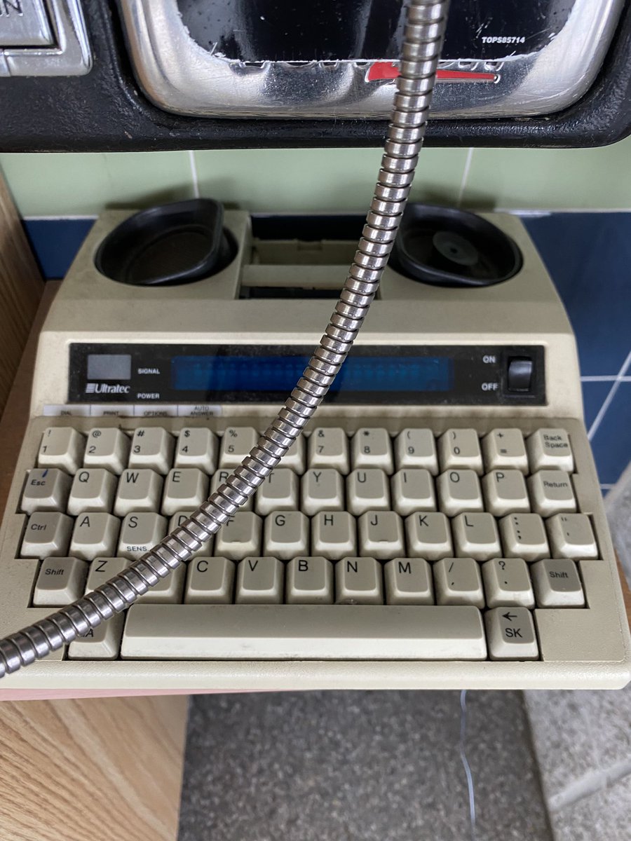 rain_burrows's tweet image. It’s crazy old but glad to see the pay phone outside of Erie one the interstate rest stop has an Ultratec- first I’ve seen in PA
