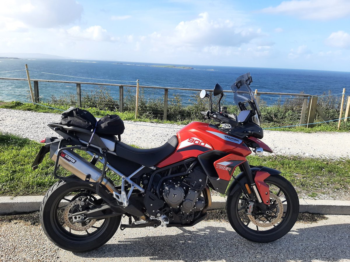 Cancer update. I95 miles clocked up on my Triumph Tiger today and I thoroughly enjoyed everyone of them. Mixed selection of roads from motorway, fast A roads and sheep lined B roads through the Glens of Antrim. #fuckcancer.