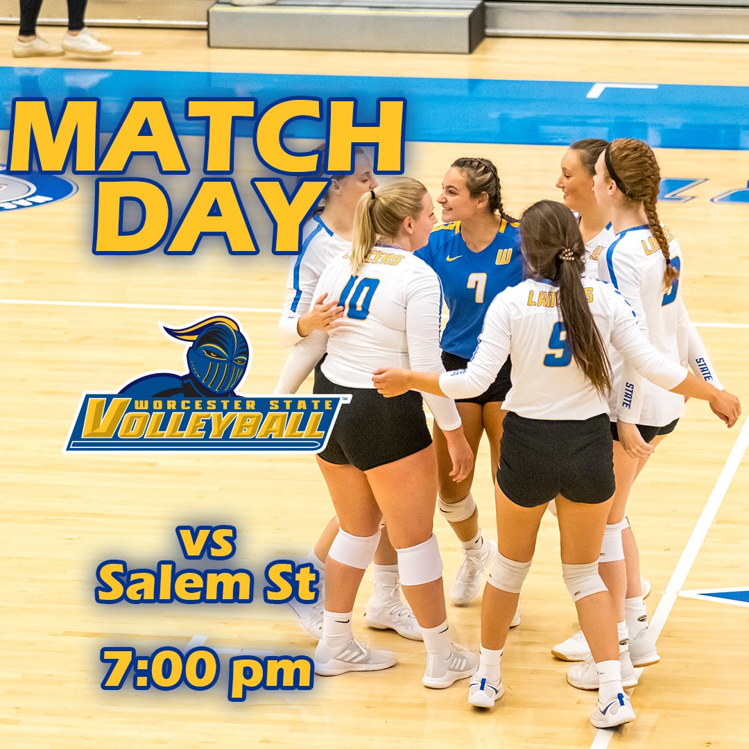 WSULancers's tweet photo. It's #matchday for volleyball!
β°: 7:00 pm
π: Worcester State
#WeAreWorcester #wooVB https://t.co/NokEgOHzXi