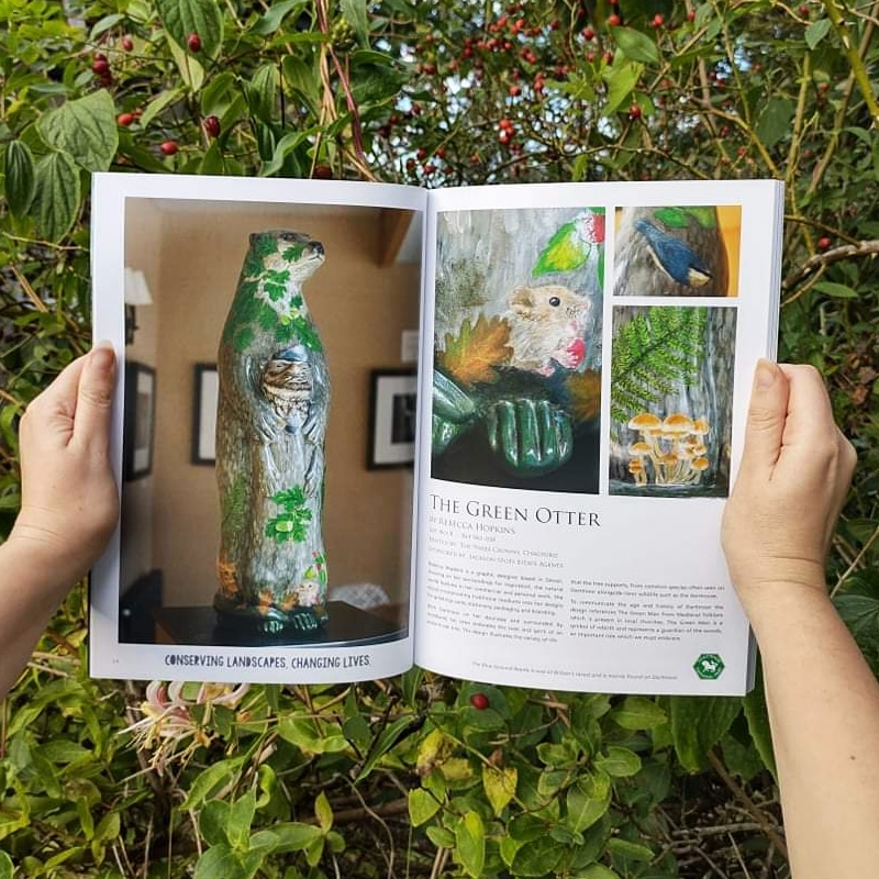 RHdesignedit's tweet photo. Just a few days left until the #MoorOtters will be auctioned and off to their forever homes. 25 of the 81 otters have been selected for a live auction @BearnesHampton Exeter. 
You can see the bidding online at https://t.co/rDCSKrvaKq

#dartmoor #conservation #art #artfundraiser https://t.co/6hwGLSzauK