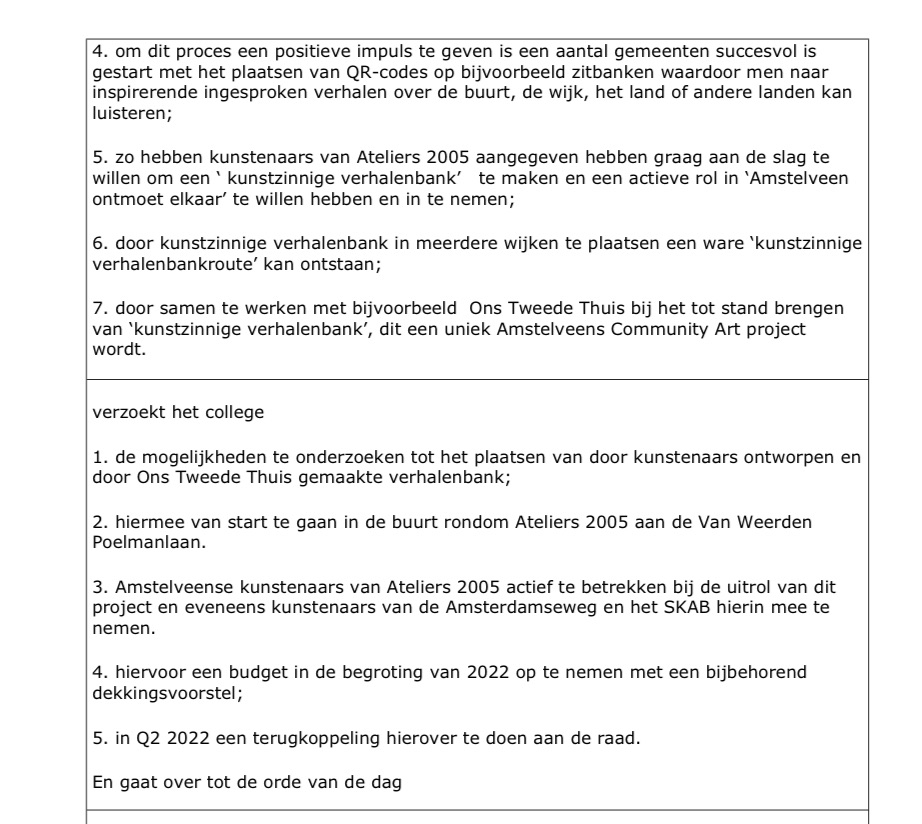<a href="/CDA_Amstelveen/">CDA_Amstelveen</a> dient de motie ‘Verhalenbanken in Amstelveen’ in.