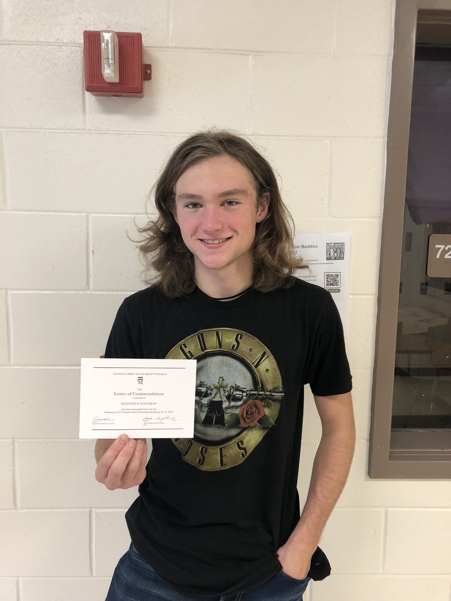 SMACreek's tweet photo. Congrats to SMA seniors Audrey, Abigail and Bryce who received their commended certificate today for their scores on the PSAT. We are proud of you! #SMAstrong @DCHHornets @DCHGuidance https://t.co/xY9MCb3o4a