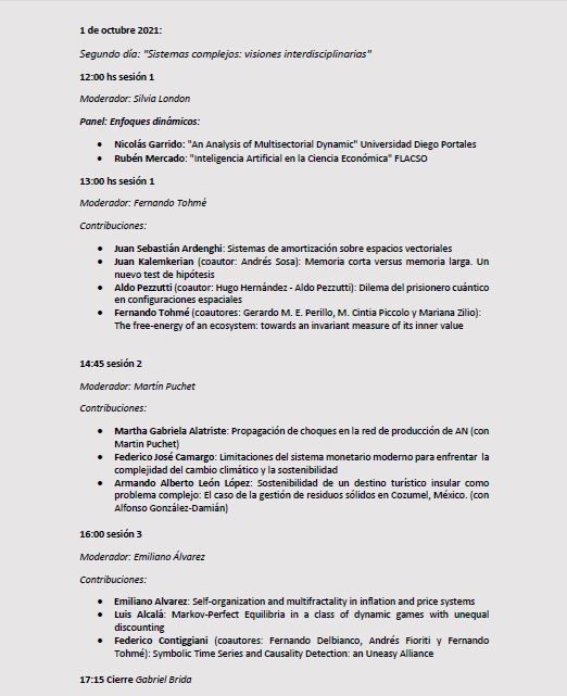 IIESS_CONICET's tweet photo. 🟠 IV JISC| IV Jornadas Interdisciplinarias en Sistemas Complejos.
👉30 de septiembre y 1° de octubre de 2021
👉Zoom: ID: 863 2856 2534
Código de acceso: 034369
@Economia_UNS @FCEA_UdelaR @agenciaidiar #GIDE #IIESS https://t.co/G06WnbO0tF