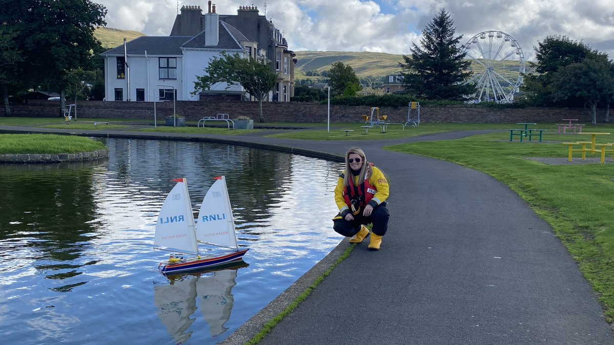 LargsRNLI's tweet photo. Recently a few of our volunteer @RNLI crew here at Largs swapped crewing our Atlantic 85 for a chance to crew one of Davie Cowie’s fantastic model lifeboats in Aubrey Boating Pond in Largs.
#RNLI #RNLILargs #Largs #Lifeboat #LargsLifeboat #modelboat #aubreyboatingpond https://t.co/8jFtxrPnvY