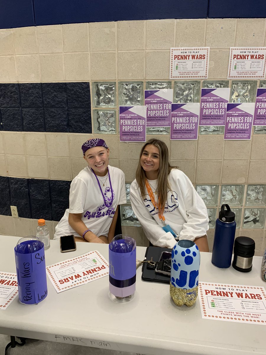 fmhs_kindness_'s tweet photo. Hey Guys! It’s penny war time! This month is Lymphoma Awareness month! 🎗🎗 Amanda Paul is fundraising for Leukemia and Lymphoma Society (LLS)!! Bring pennies or dollar bills to lunch today and tomorrow and put it in your class cup! The class with the most points wins! 🏆 https://t.co/4fSKaFWStr