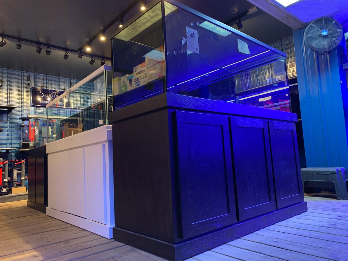 Have you seen our nice selection of Planet Aquariums? We have a beautiful array of tank styles, cabinets, and combos. You can talk with us about custom options as well!🐠🌊
