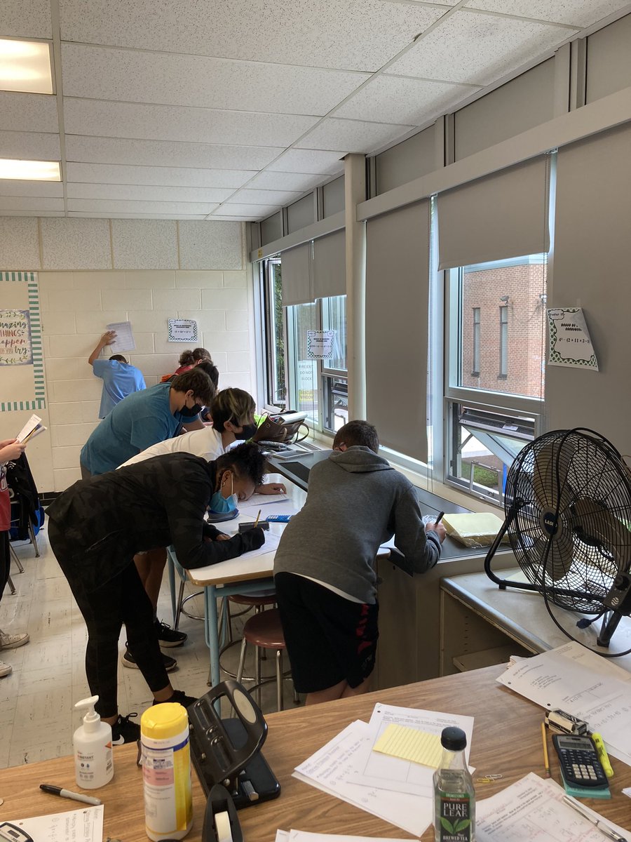 MsProctorMath's tweet photo. 7th grade saw some new and exciting activities this week! First, we worked together and tackled our first mathematical scavenger hunt to get collaborating and moving. Then, the  tarsia puzzle had us putting our integer operations pieces together-literally!! https://t.co/wUX1Vj0Dcv