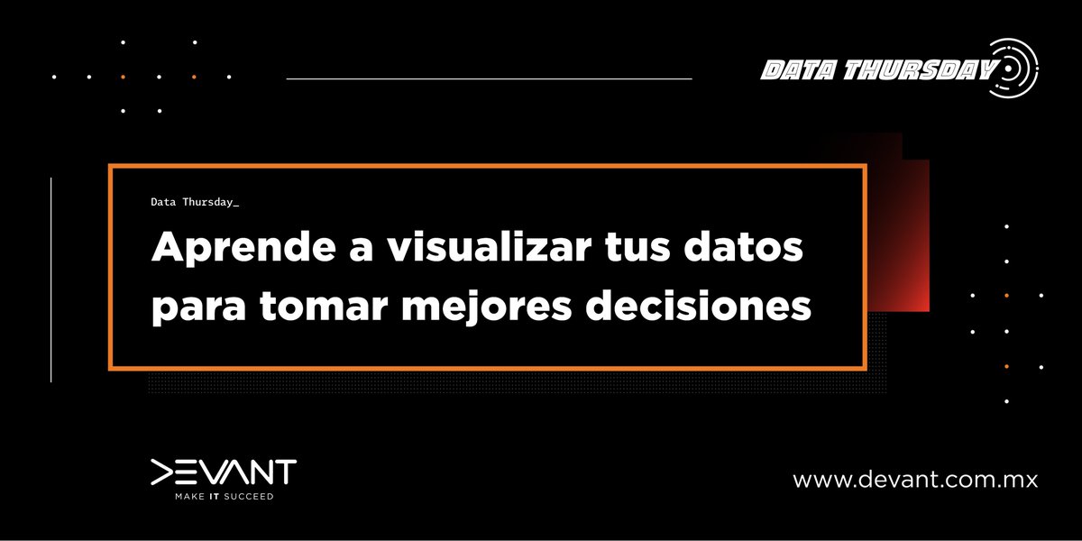 DevantMX's tweet photo. Si quieres aprender a tomar mejores decisiones sacando el máximo potencial de tus #datos, únete a nuestro siguiente #Webinar donde con un caso práctico te explicaremos cómo lograrlo.
📆 Jueves 7 de Octubre 11:00hrs (CST)
⬇️ Regístrate gratis aquí: https://t.co/PLHf5spJ79 https://t.co/bNpMTJMLOX