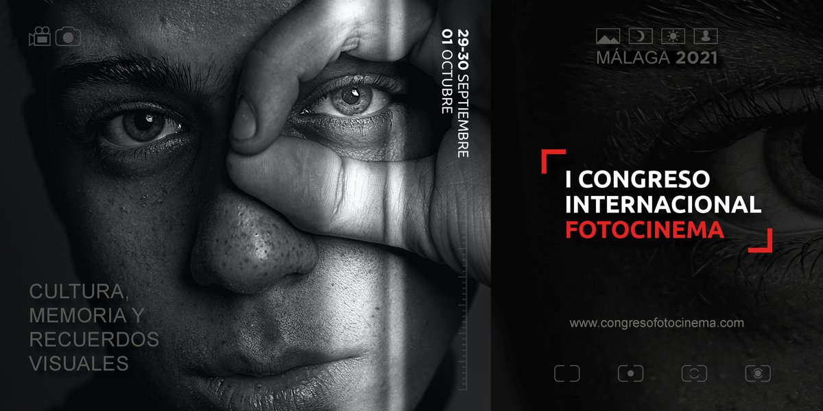¡Ha llegado el fin de la primera jornada del I Congreso de Fotocinema! Gracias a todos los participantes por sus aportaciones. Mañana seguimos a las 8.30 am desde <a href="/infouma/">Universidad de Málaga</a> en el congreso presencial. 👀Podéis seguirlo online en: bit.ly/3ATOUD9