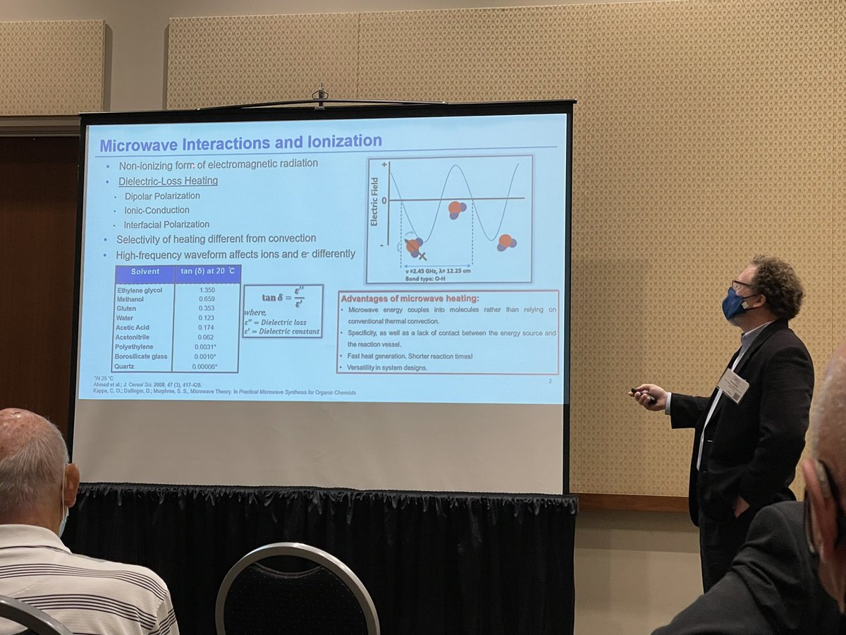 Professor Ray gave a talk today on how the lab incorporates microwaves into ESI sources. #SciX2021