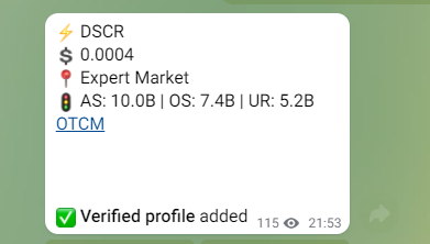 MayaOTC's tweet photo. $DSCR https://t.co/yST2PkLppW