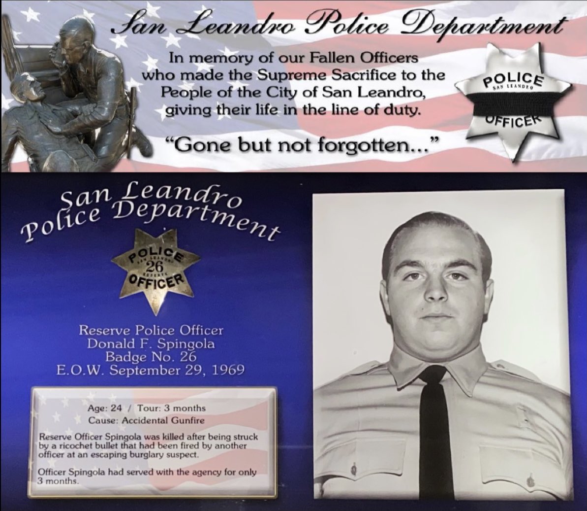 💙 In loving memory of Officer Donald F. Spingola!
We will #NeverForget!