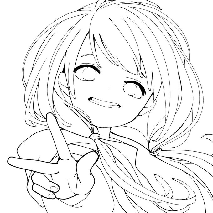 線画おわりん 