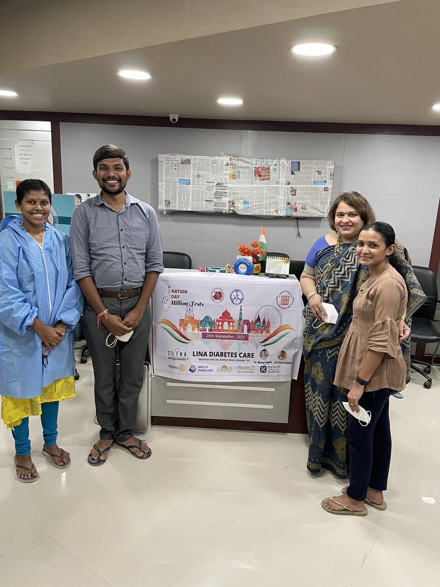purvi_chawla's tweet photo. What a day it has been. Apprehension, excitement, exhaustion and yet complete satisfaction. We did our best. @Rssdi_official will be proud of every member who participated in the #OneNationOneDayOneMillion blood sugar tests & carried out such an amazing task. @beatoapp @Rotary https://t.co/ybOKDWN7cM