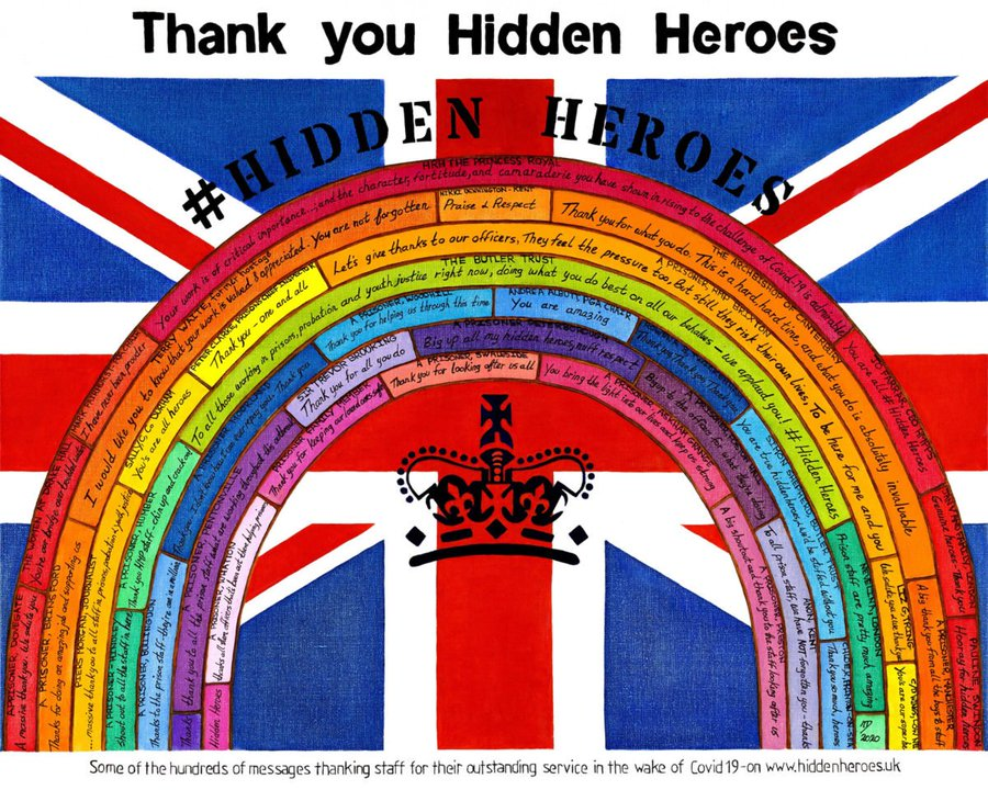 The men and women working in UK prisons, IRCs, probation and youth justice are true #HiddenHeroes. They are critical public servants doing difficult, demanding, and sometimes dangerous jobs, on behalf of the people in their care and the public they serve. #HiddenHeroesDay