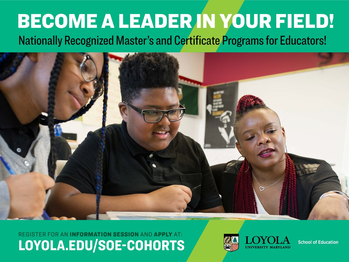 Thinking about going back to school? Ready to take the first step to take your career to the next level? Want to learn how you can become a leader and change agent in your school? 
Register today for our virtual info session TOMORROW at 5 p.m. grad.loyola.edu/register/?id=a…