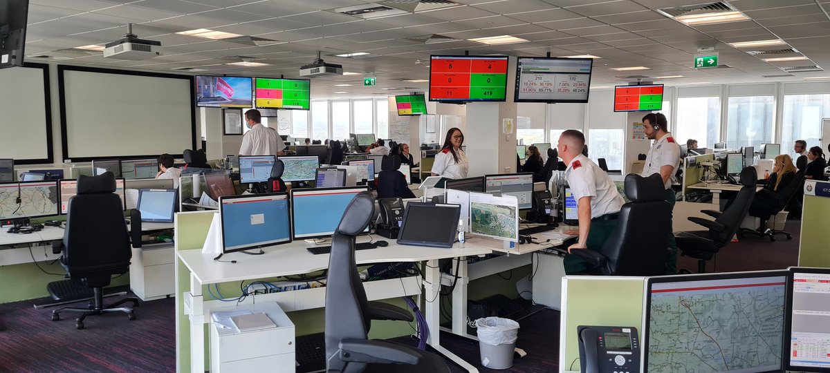 mikecuh's tweet photo. Fortunate to visit National Emergency Operations Centre (NEOC)/National Ambulance Service in Tallaght.They recieve more than 300,000 calls per year  Level of operational excellence is stunning.Stunning.Teamwork.
@AmbulanceNAS @our_hse @ICPOPIreland @cathal1972 @HSELive @CcoHse https://t.co/sqVl2Umokk