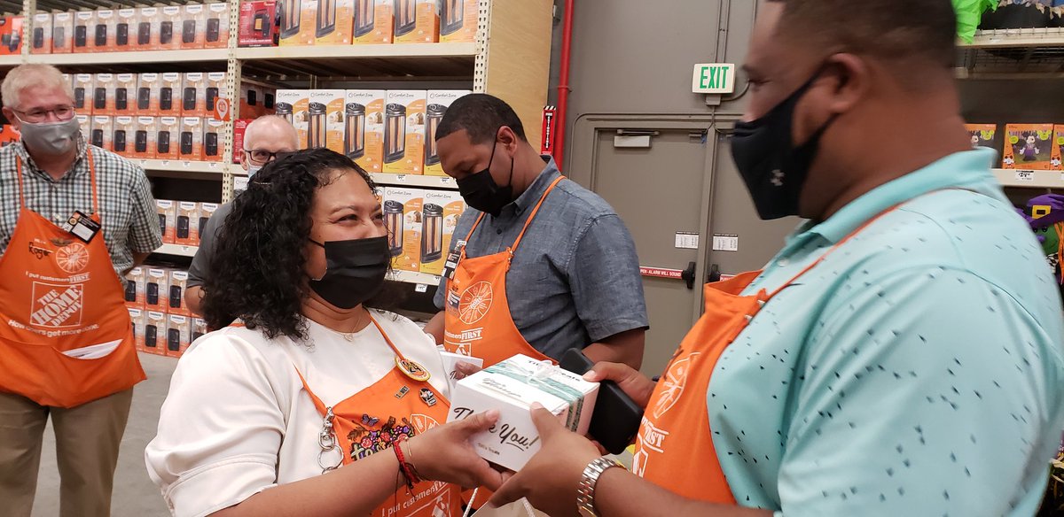 Teresa handing out the treats after a sweet walk #6563 #slaughterstrong