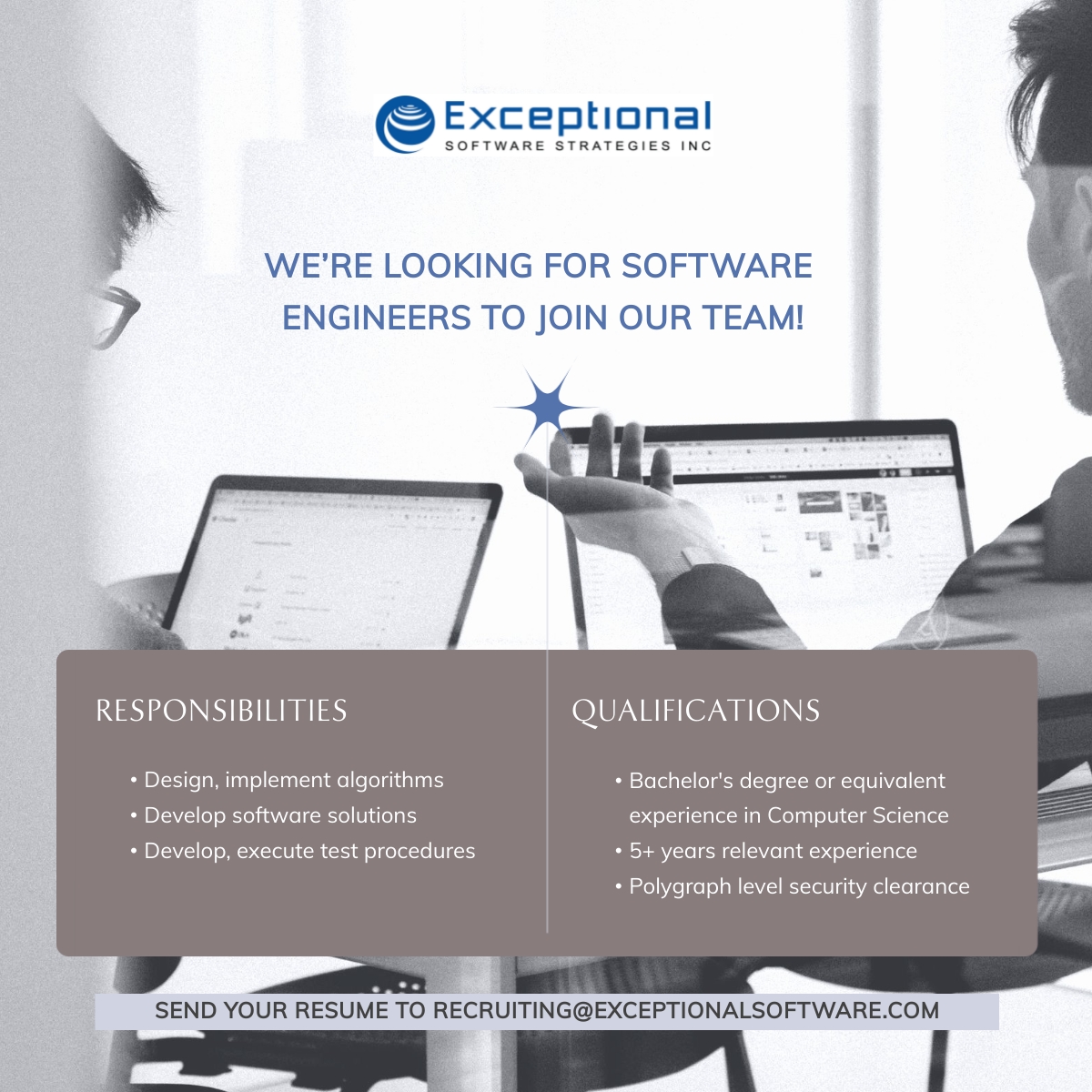 ESSdigitalMedia's tweet photo. #SoftwareEngineer #HIRINGNOW #technologyjobs https://t.co/duXtfwSC9V