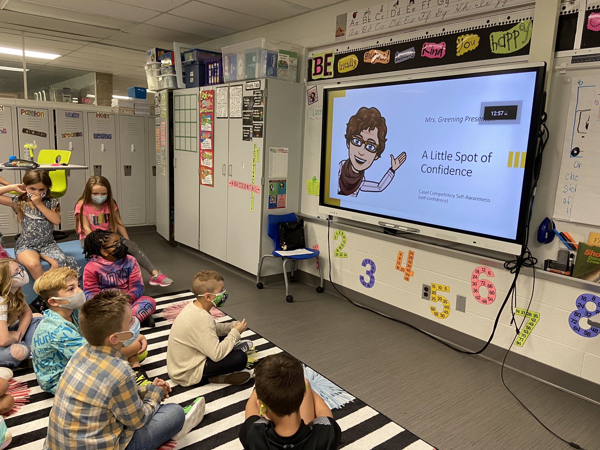 KGreeningFSC's tweet photo. Today @DawnMammen’s third grade students had a SEL on Confidence. The Casel competency is Social Awareness. The lesson started with a 3:5 breathing warm up. We discussed &amp; shared ways to grow our confidence. @Carpenter_LO https://t.co/IsTKJWYfhX