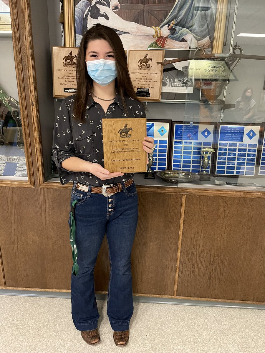 UofS_RangeTeam's tweet photo. Finally put the plaque from this past years URME into the cabinet in the lounge! @PrairieChapter @morgan_lehmann @UofSAgros https://t.co/48vzvk8U9X
