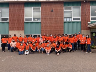 Wela'lioq to Thirley Levi, Doreen Jenkins, students, &amp; staff for your efforts to honour Residential School survivors, those who did not survive, &amp; their descendants, &amp; to come together in the spirit of reconciliation and hope. <a href="/PSBPEI/">Public Schools Branch</a> @parker_grimmer #OrangeShirtDay2021