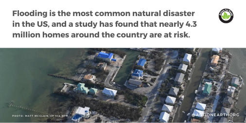 ActionEarthorg's tweet photo. According to a new report by the First Street Foundation, current insurance rates are underestimating the threat of flooding with premiums not covering expected flood damage. #actionforearth #naturaldisasters #floods #climatechangefromspace https://t.co/imdYxARGj6