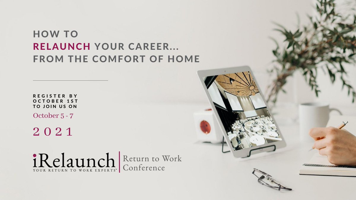 EllevateNtwk's tweet photo. If you’re trying to relaunch your career, check out this event from our partner, @iRelaunch. Check out the lineup and use code EARLYBIRDELLEVATE for the early bird rate of $29! https://t.co/Nm4OZ1rGkm
#ReturnToWork #ResumeGap #CareerBreak #Relaunch #Returnship #RTWConference https://t.co/iaTZhbMtwT