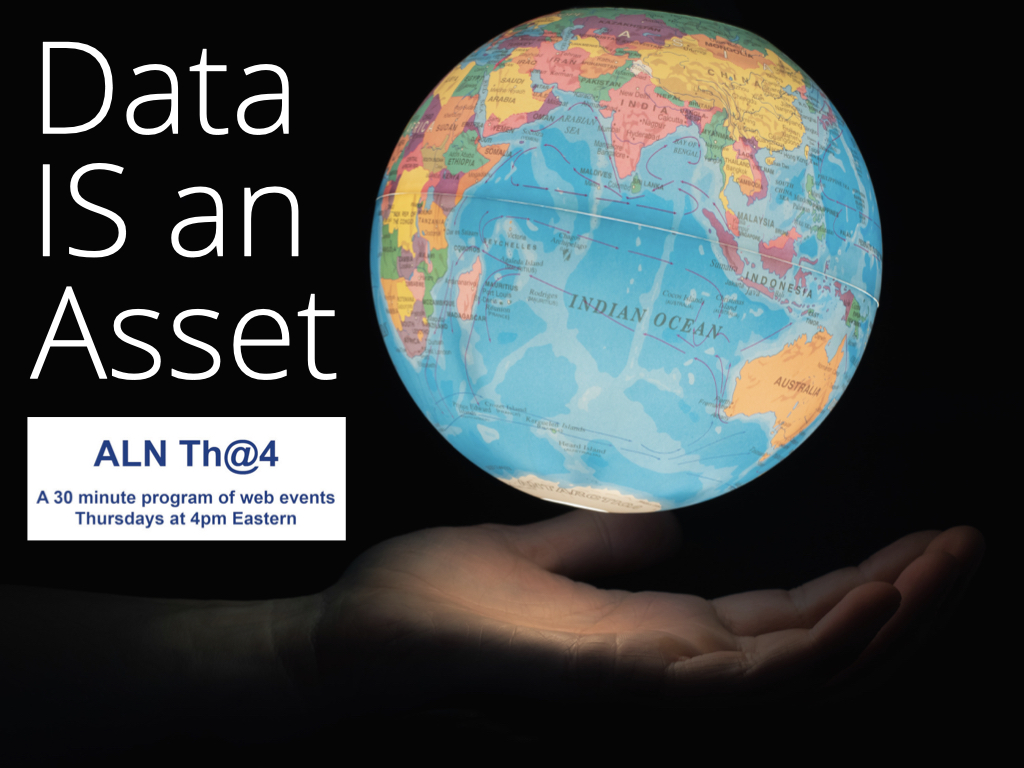 Looking forward to participating tomorrow:  Asset Leadership Network - Free to join:
assetleadership.net/aln-th4/
Data is an Asset that impacts the world