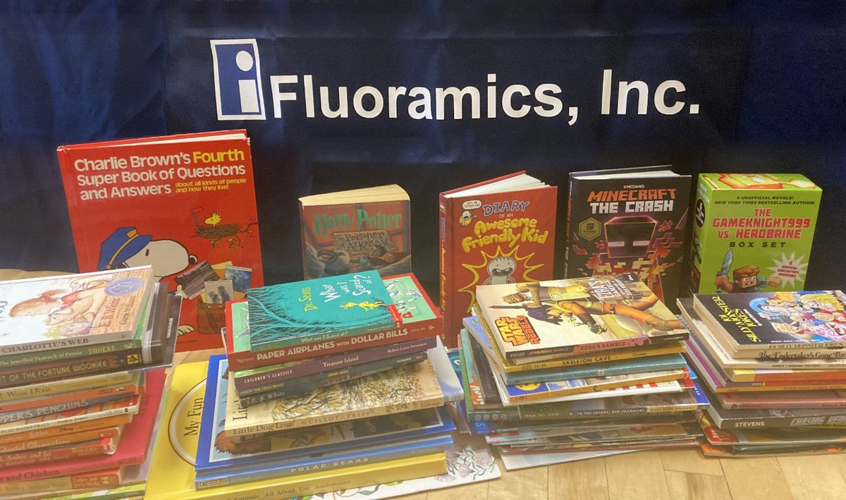 Fluoramics's tweet photo. @Fluoramics, Inc. employees collected and donated over 70 books for the @GAWDA Gives Back Literacy Program. The @kidsliteracyctr is the recipient of books for 1st – 6th graders. #GAWDAGivesBack, #GAWDAGivesBooks
https://t.co/DBMlqQxmTL https://t.co/3t4qRI4wnY