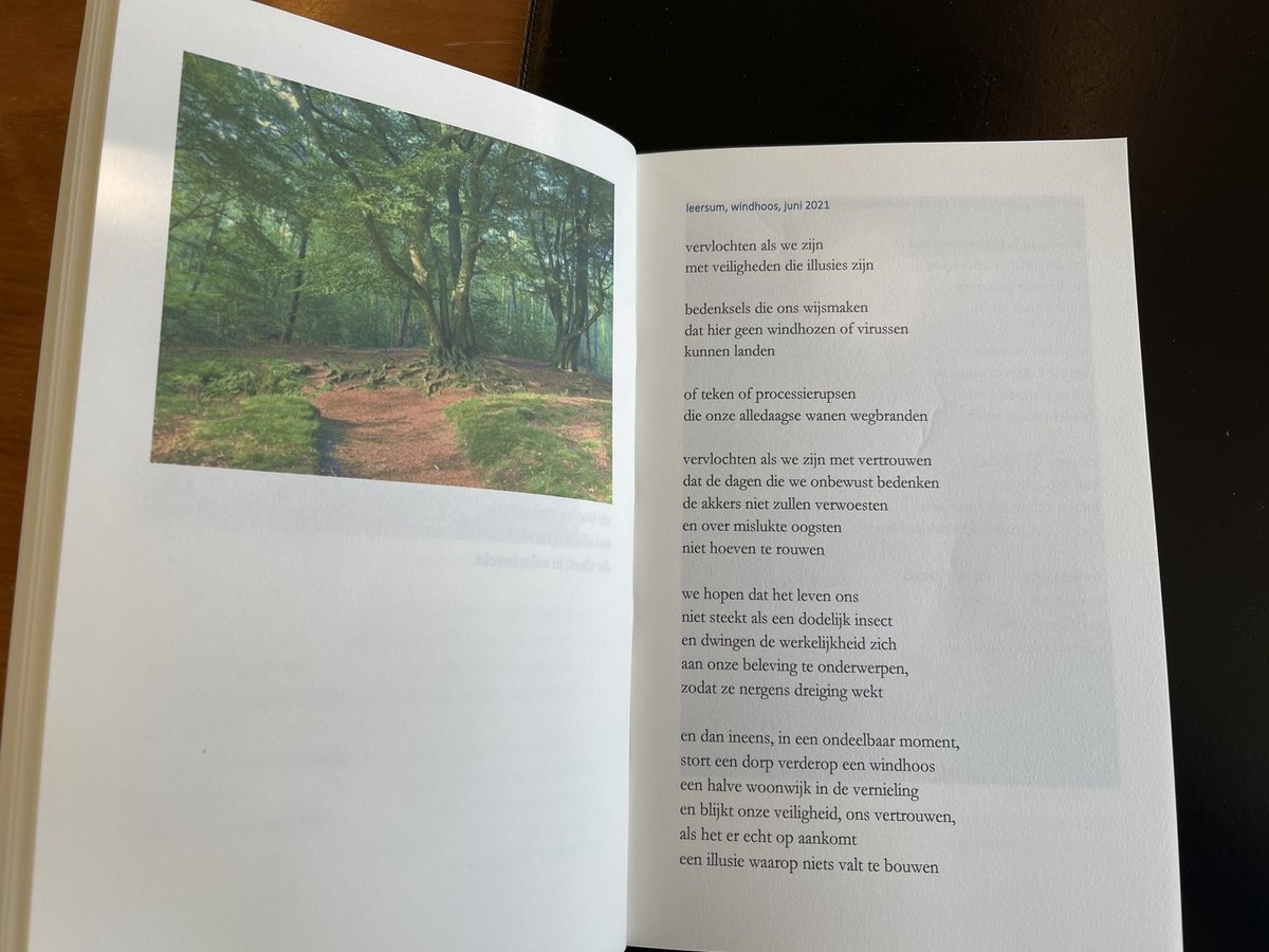 Vandaag Gedichten uit het dorp van Thor van Bert Overbeek in ontvangst genomen. Poëzie Utrechtse Heuvelrug.