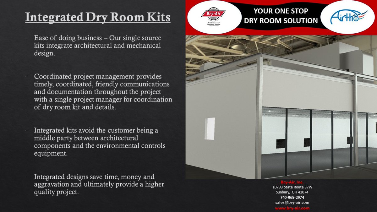 Bry_Air's tweet photo. #BryAir
#DryRooms
#DesiccantDehumidification
#YourAffordableSolutionForPreciseTemperatureAndHumidityControl https://t.co/2VIk0KgUX5