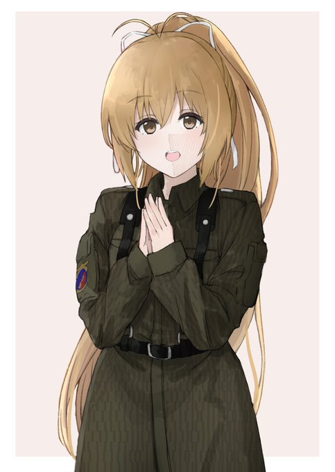 シュヴァルツェスマーケンのアニメ見て可愛かったから描いた 