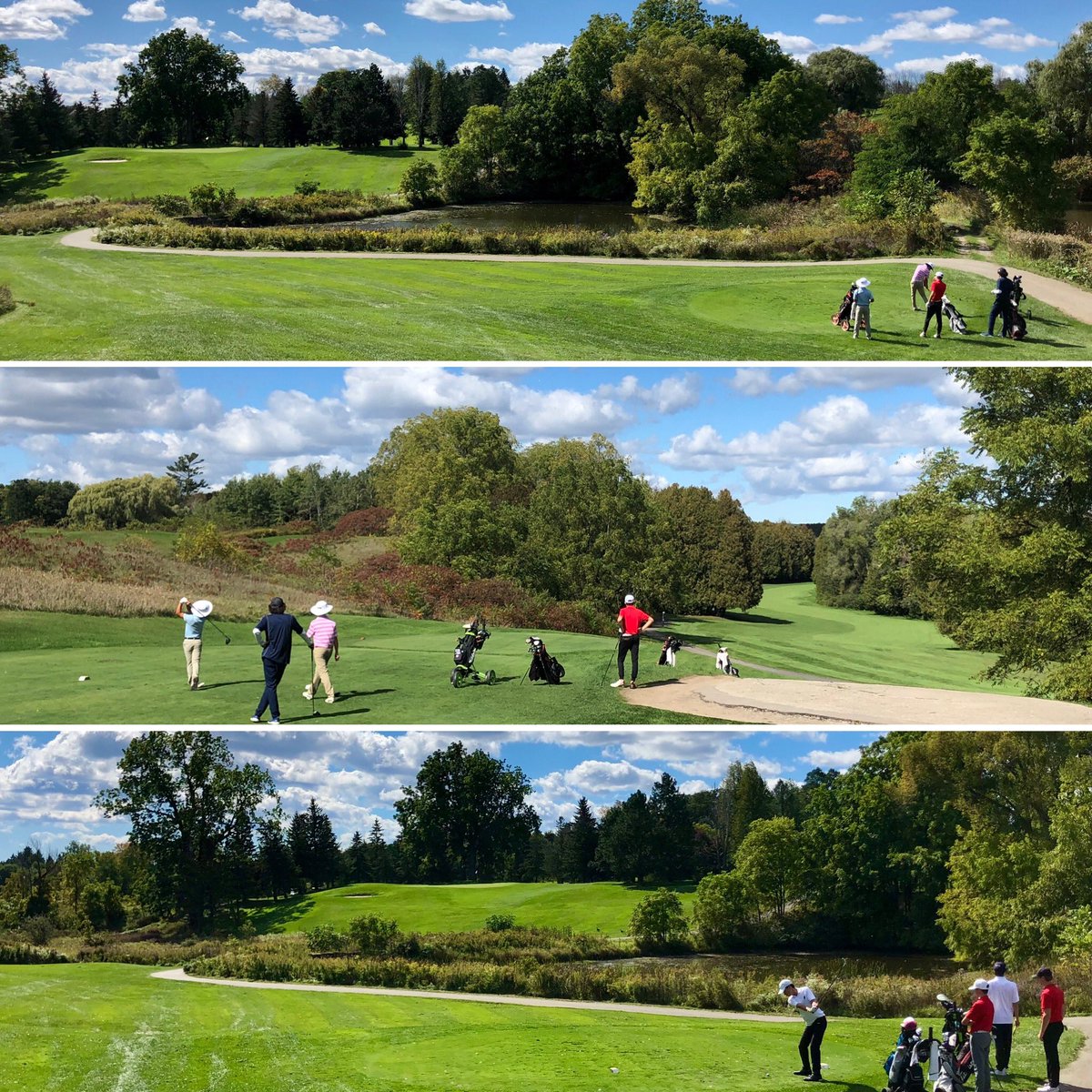 clarkadavis's tweet photo. School sports are back! Great day at the CISAA Qualifier for OFSAA with the @CrescentTeams Golf Team. Thanks to Cam, Julian, Jack, Steven, Ryan, &amp; Eric for coming out. @Crescent_School #golf #cisaa #ofsaa https://t.co/9pzIXORbSx