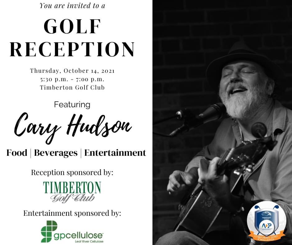 ADPHattiesburg's tweet photo. Golfers participating in our ADP Corporate Golf Tournament are welcome to enjoy our Golf Reception with entertainment by @caryhudsonmusic! 

Thank you to our entertainment sponsor, GP Leaf River Cellulose! 

Click here to register for a morning slot, https://t.co/CApmz1VZDc. https://t.co/cLxJRoOtqy