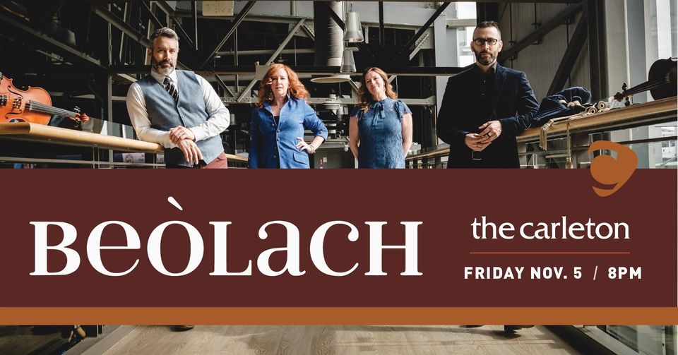 CarletonHalifax's tweet photo. Just Announced! Cape Breton instrumental folk group, Beòlach will perform live @CarletonHalifax on FRIDAY, November 5. Tickets &amp; details at: https://t.co/eE3ejsUXx2 #beolach #liveatthecarleton #livemusicinhalifax #downtownhalifax https://t.co/b4SzKhNdLF